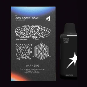 ALOE SMOOTH YOGURT (Nicotine 3％) パッケージとPOD本体