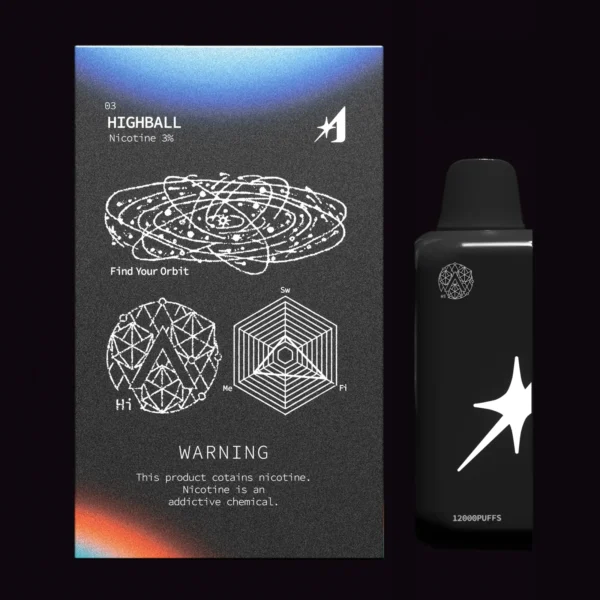HIGHBALL (Nicotine 3％) パッケージとPOD本体