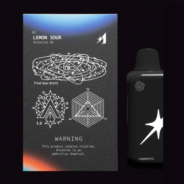 LEMON SOUR (Nicotine 3％) パッケージとPOD本体