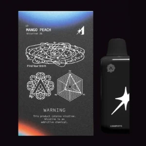 MANGO PEACH (Nicotine 3％) パッケージとPOD本体